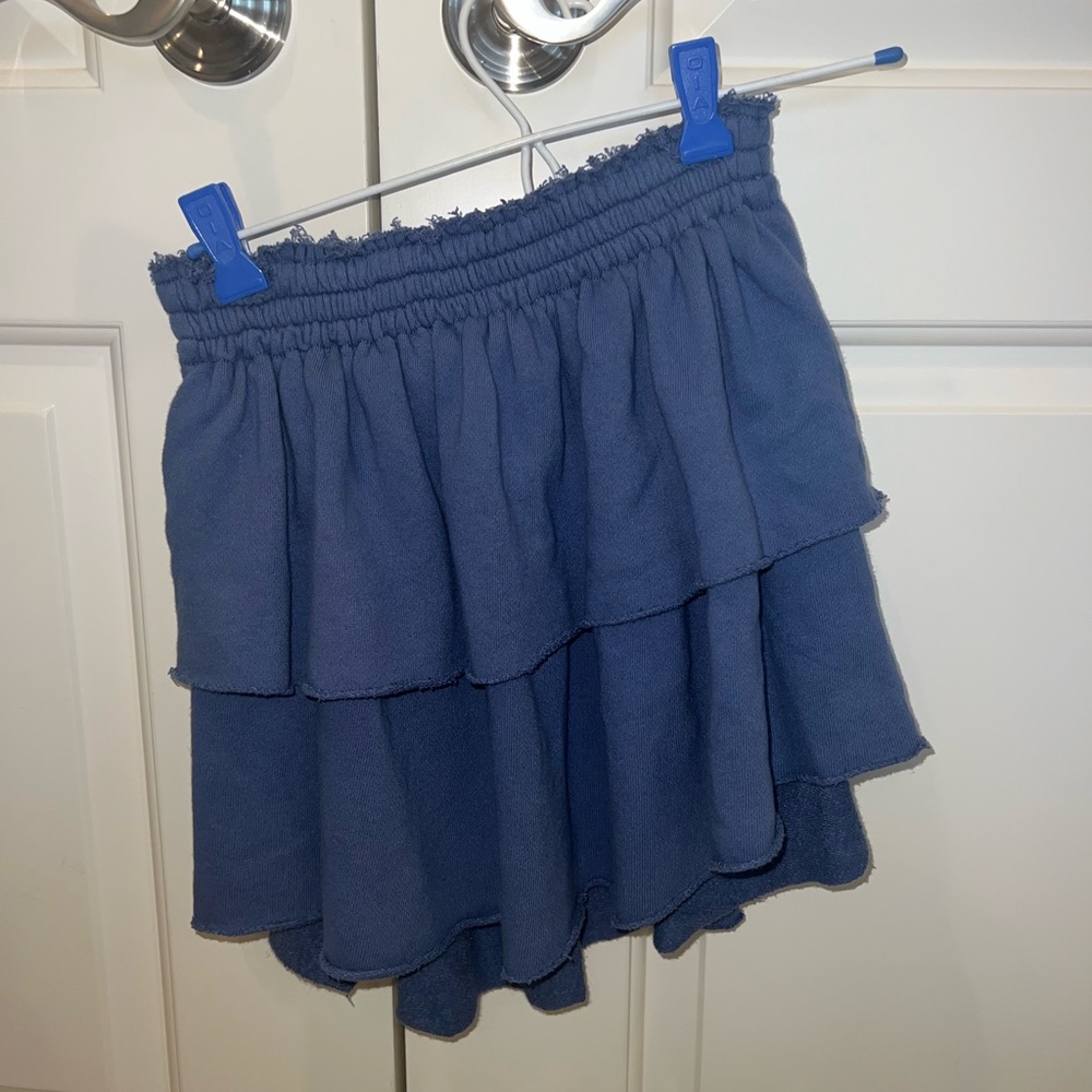 AERIE casual ruffle mini skirt